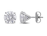6.00 Carat (ctw VS1-VS2) Lab-Grown Round Diamond Solitaire Martini-Style Earrings 14K White Gold