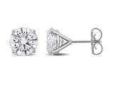 5.00 Carat (ctw VS1-VS2) Lab-Grown Round Diamond Solitaire Martini-Style Earrings 14K White Gold