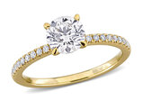 1.16 Carat (ctw VS1-VS2) Lab-Grown Diamond Engagement Ring 14K Yellow Gold