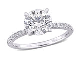 2.16 Carat (ctw VS1-VS2) Lab-Grown Diamond Engagement Ring 14K White Gold