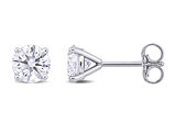 1.50 Carat (ctw VVS2) Certified Lab-Grown Round Diamond Solitaire Martini-Style Earrings 14K White Gold