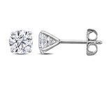 1.00 Carat (ctw VVS2) Certified Lab-Grown Round Diamond Solitaire Martini-Style Earrings Platinum