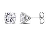 5.00 Carat (ctw VVS2) Lab-Grown Round Diamond Solitaire Martini-Style Earrings 14K White Gold