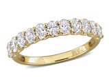 1.00 Carat (ctw) Lab-Grown Diamond Anniversary Band Ring 14K Yellow Gold