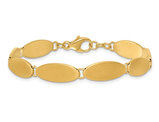 Ladies 14K Yellow Gold Oval Link Bracelet (7 inches) 