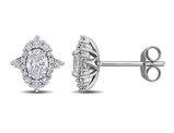 3/4 Carat (ctw VS1-VS2) Lab-Grown Diamond Stud Earrings in 14K White Gold