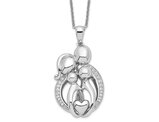 Sterling Silver Family Pendant Necklace with Chain