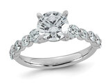 2.30 Carat (ctw VS, F) Certified Lab-Grown Diamond Engagement Ring 14K White Gold