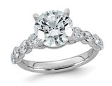 4.00 Carat (ctw VS, F) Certified Lab-Grown Diamond Engagement Ring 14K White Gold