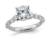 2.80 Carat (ctw VS, F) Certified Lab-Grown Diamond Engagement Ring 14K White Gold