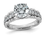 2.50 Carat (ctw VS, F) Certified Lab-Grown Diamond Engagement Ring 14K White Gold