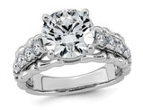 3.90 Carat (ctw VS, F) Certified Lab-Grown Diamond Engagement Ring 14K White Gold