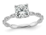 1.80 Carat (ctw VS, F) Certified Lab-Grown Cushion-Cut Diamond Engagement Ring 14K White Gold
