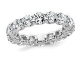 4.80 Carat (ctw VS, F) Lab-Grown Diamond Eternity Band Ring 14K White Gold (SIZE 6.5)