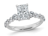 2.30 Carat (ctw VS, F) Certified Lab-Grown Radiant-Cut Diamond Engagement Ring 14K White Gold