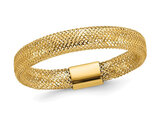 14K Yellow Gold Mesh Stretch Ring (3.5mm)