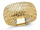 14K Yellow Gold Woven Stretch Ring