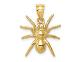 14K Yellow Gold Spider Charm Pendant (No Chain)