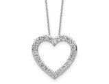 1.39 Carat (ctw SI,G+) Lab-Grown Diamond Heart Pendant Necklace in 14K White Gold with Chain
