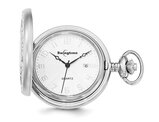 Swingtime Chrome Finish Brass Pocket Watch 48mm with Chain