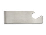 Men's Stainless Steel Brushed Money Clip and Bottle Opener