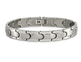 Men's Brushed Titanium Link Bracelet (8.50 inches)