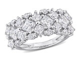 3.64 Carat (ctw) Lab-Created Moissanite Band Ring in Sterling Silver