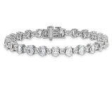 11.00 Carat (ctw VS2-SI1, G) Lab-Grown Diamond Bracelet in 14K White Gold