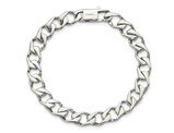 Mens Stainless Steel Polished Large Link Bracelet 8.5 Inches