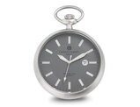 Charles Hubert Stainless Steel Tritium Quartz Pocket Watch (47mm)