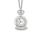 Charles Hubert Chrome Polished Shield Brass Pendant Watch (26mm)