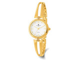 Ladies Charles-Hubert Gold Plated Brass White Dial Watch