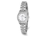 Ladies Charles-Hubert Stainless Steel White Dial Watch