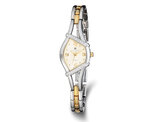 Ladies Charles-Hubert Brass Two-Tone Crystal Bezel Watch