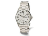 Mens Charles-Hubert Stainless Steel White Dial Watch (42mm)