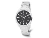 Mens Charles-Hubert Stainless Steel Black Dial Watch (42mm)