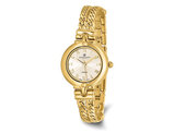 Ladies Charles-Hubert Yellow Plated Brass Champagne Dial Chain Bracelet Watch