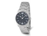 Mens Charles-Hubert Stainless Black Dial Watch (42mm)