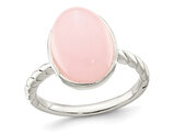 1.37 Carat (ctw) Pink Quartz Ring in Sterling Silver