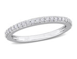 1/4 Carat (ctw) Lab-Created Moissanite Eternity Ring Band in Sterling Silver