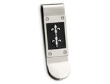 Men's Fleur De Lis Money Clip in Stainless Steel