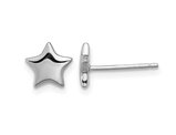 Sterling Silver Polished Star Post Earrings