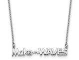 Sterling Silver Make Waves Necklace Pendant with Chain