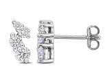 3/4 Carat (ctw VS1-VS2) Lab-Grown Diamond Earrings Sterling Silver