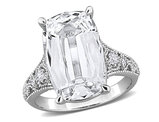 8.20 Carat (ctw) Lab-Created White Sapphire Cocktail Ring in Sterling Silver