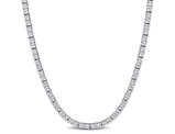 5.50 Carat (ctw) Lab-Created White Sapphire Tennis Necklace Sterling Silver