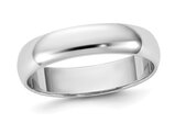 Ladies 14K White Gold 4.5mm Wedding Band Ring