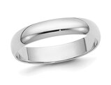 Ladies 14K White Gold 3.5mm Wedding Band Ring