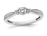 1/3 Carat (SI,G+ ctw) Lab Grown Diamonds 10K White Gold Promise Ring