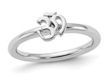 Polished Sterling Silver OHM Band Ring